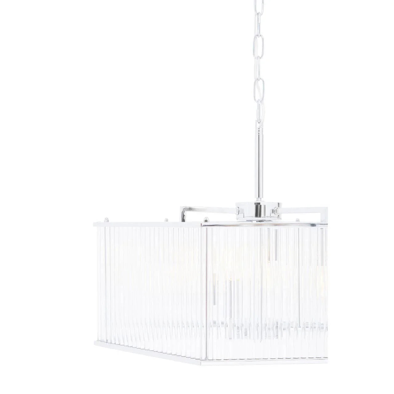 Modern Chrome Hex Pendant Light