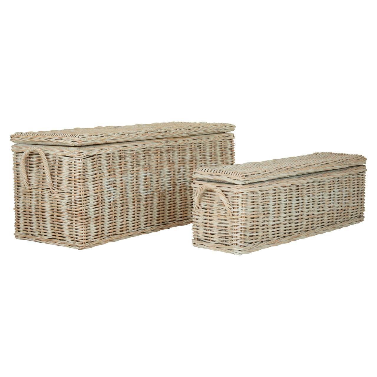 Argento Rattan Storage Boxes