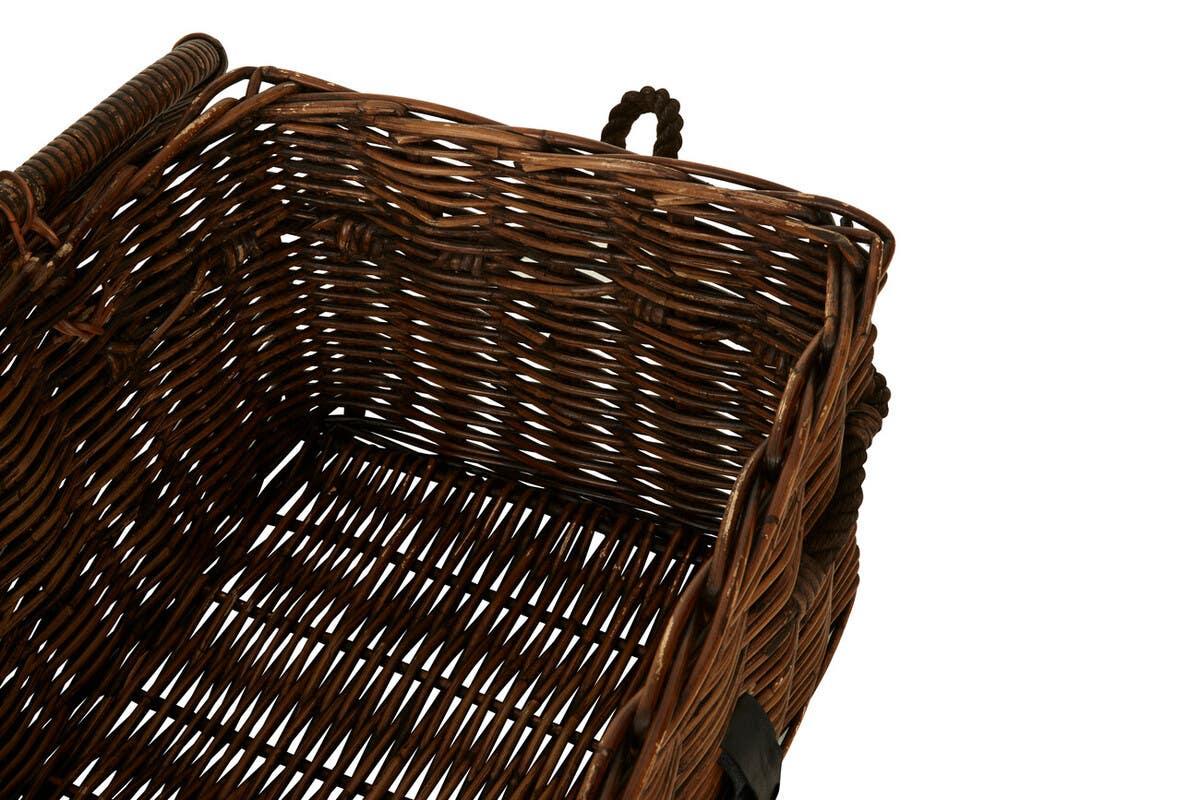 Antique Brown Rattan Storage Set