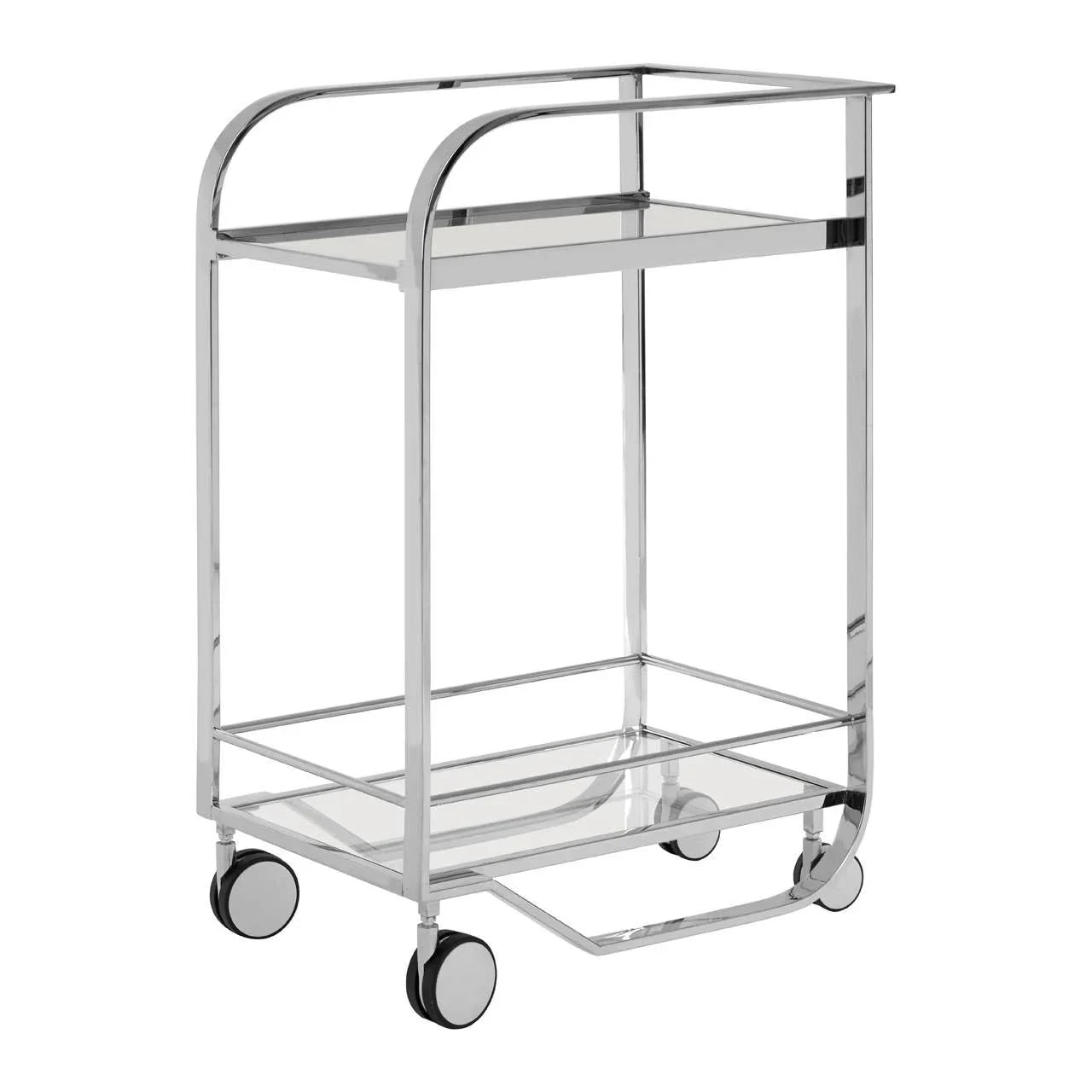 Elegant Glass Hand Cart