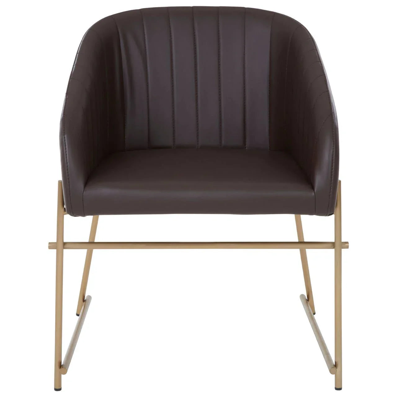 Luxe Brown Tub Chair