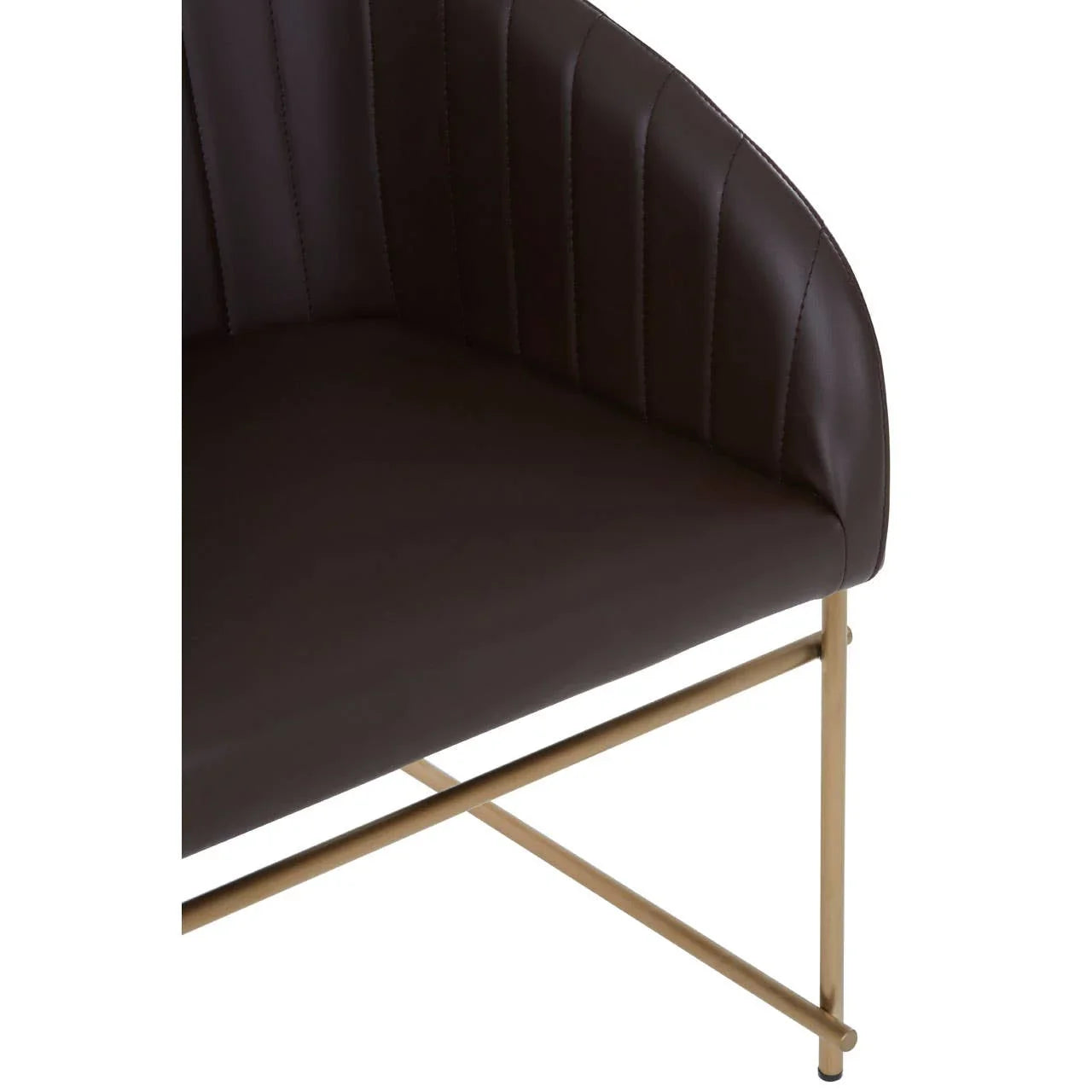Luxe Brown Tub Chair