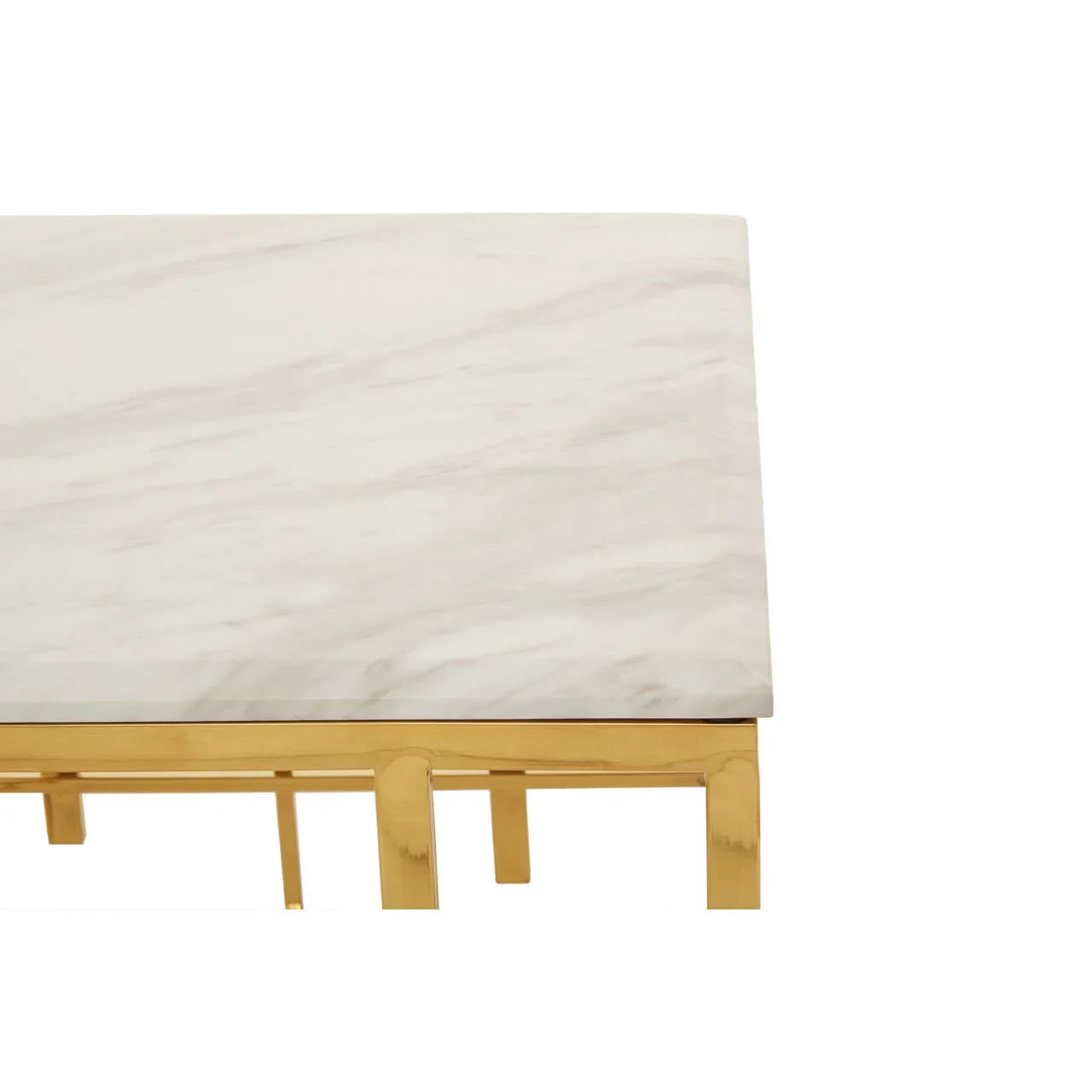 Luxury Marble Steel Side Table