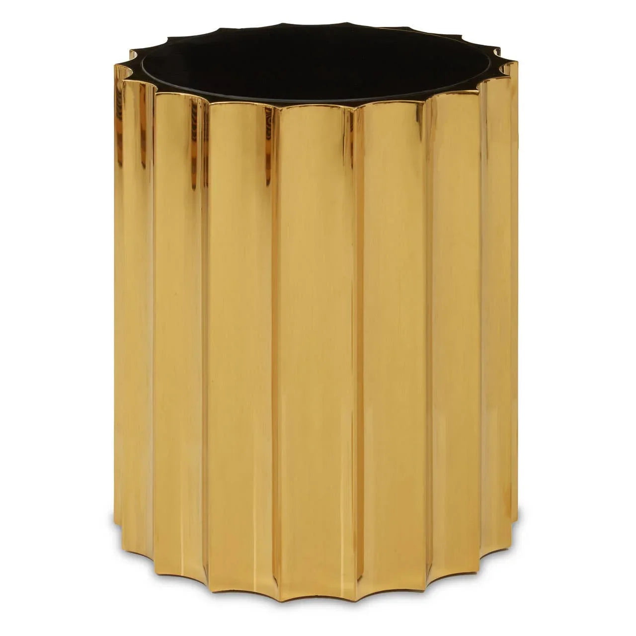 Luxury Black Titanium Glass Table