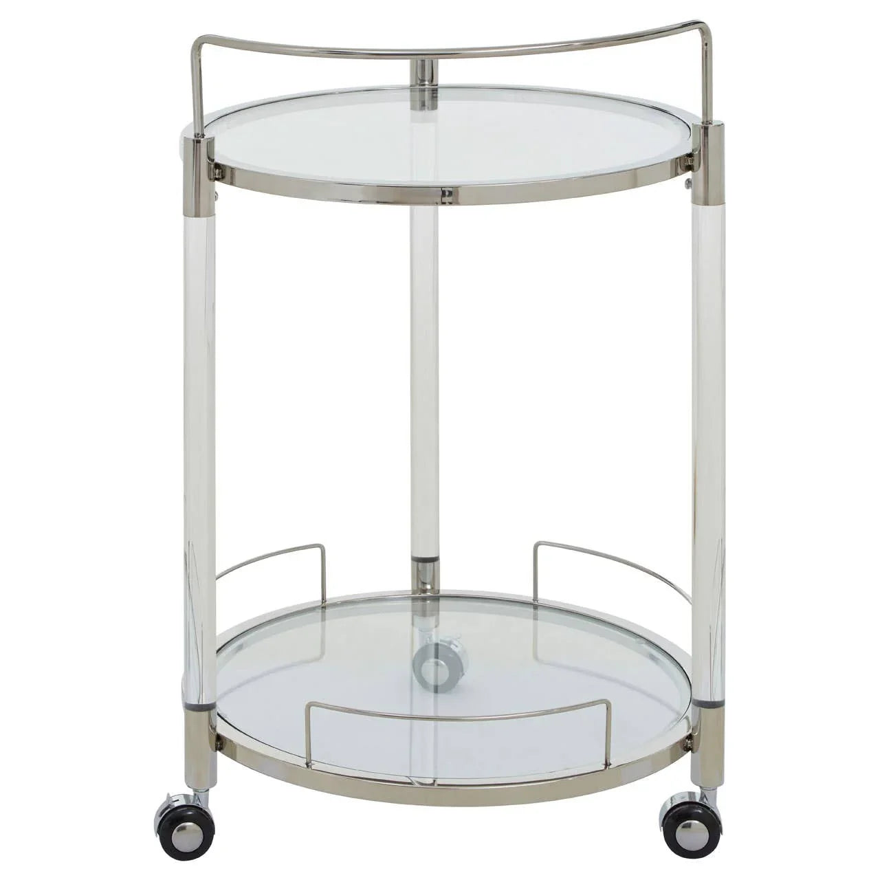 Elegant Chrome Serving Trolley