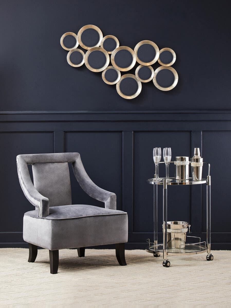Elegant Chrome Serving Trolley