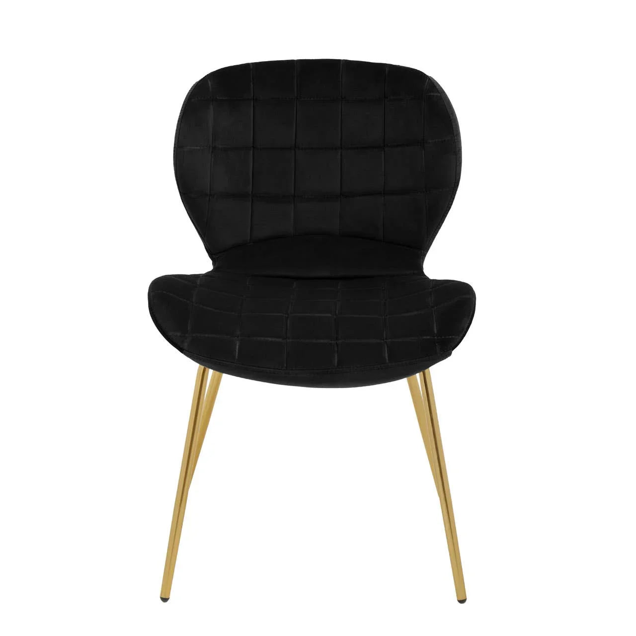 Luxe Black Velvet Dining Chair