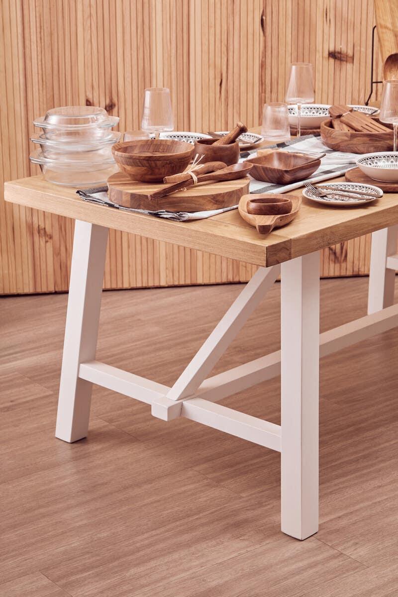 Oak Farmhouse Dining Table