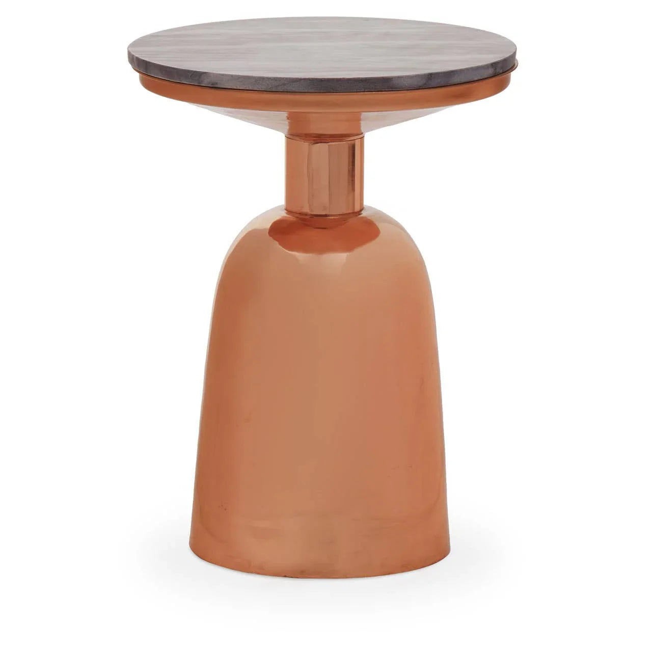 Copper & Marble Side Table