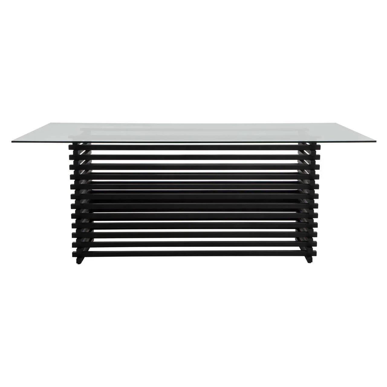 Deco Black Glass Dining Table