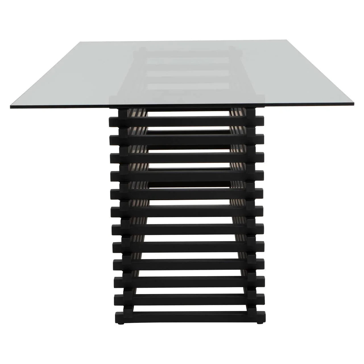 Deco Black Glass Dining Table