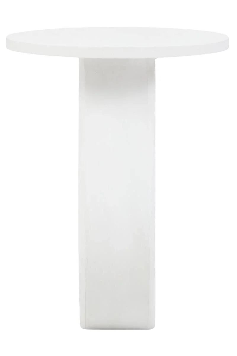 Mango Wood Whitewash Accent Table