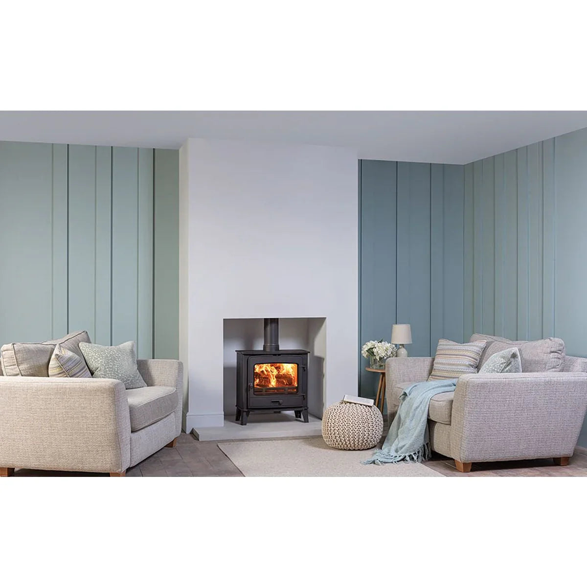 County 5 Wide Fixed Grate Multi-Fuel