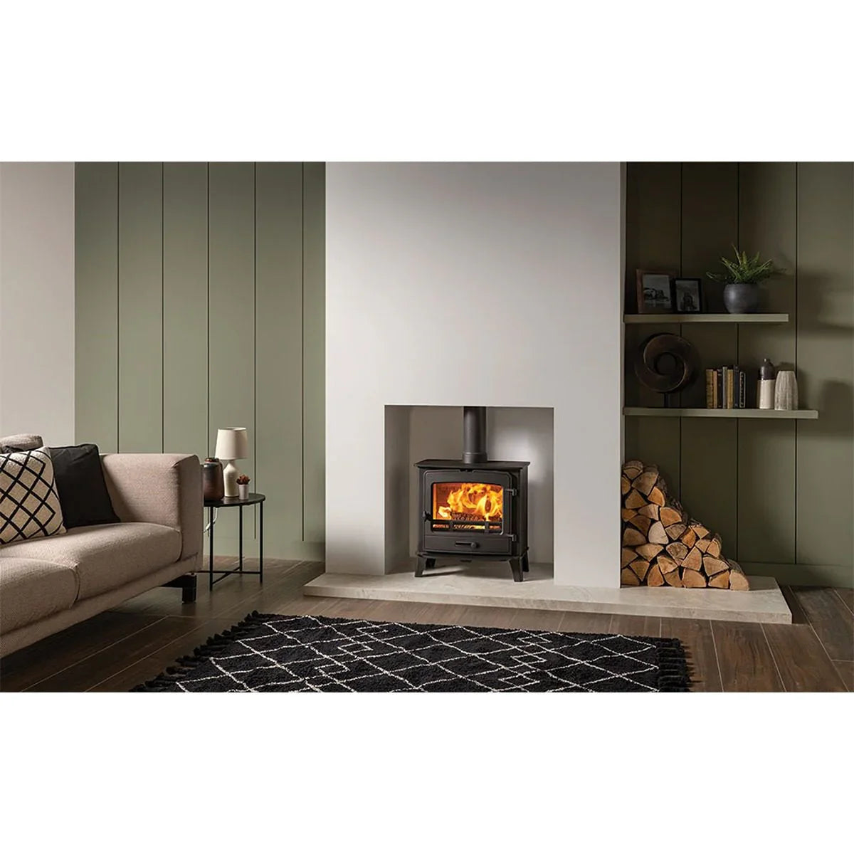 County 5 Wide Fixed Grate Multi-Fuel