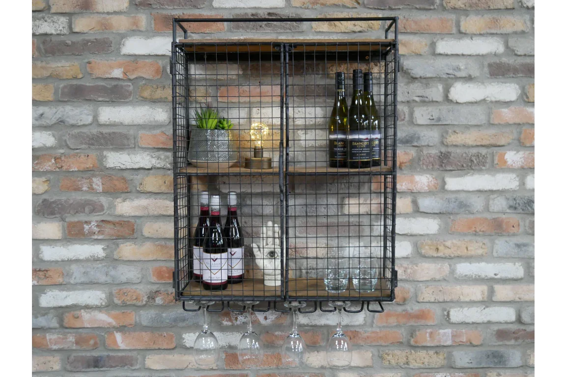 Industrial Wine Wall Unit - 7729