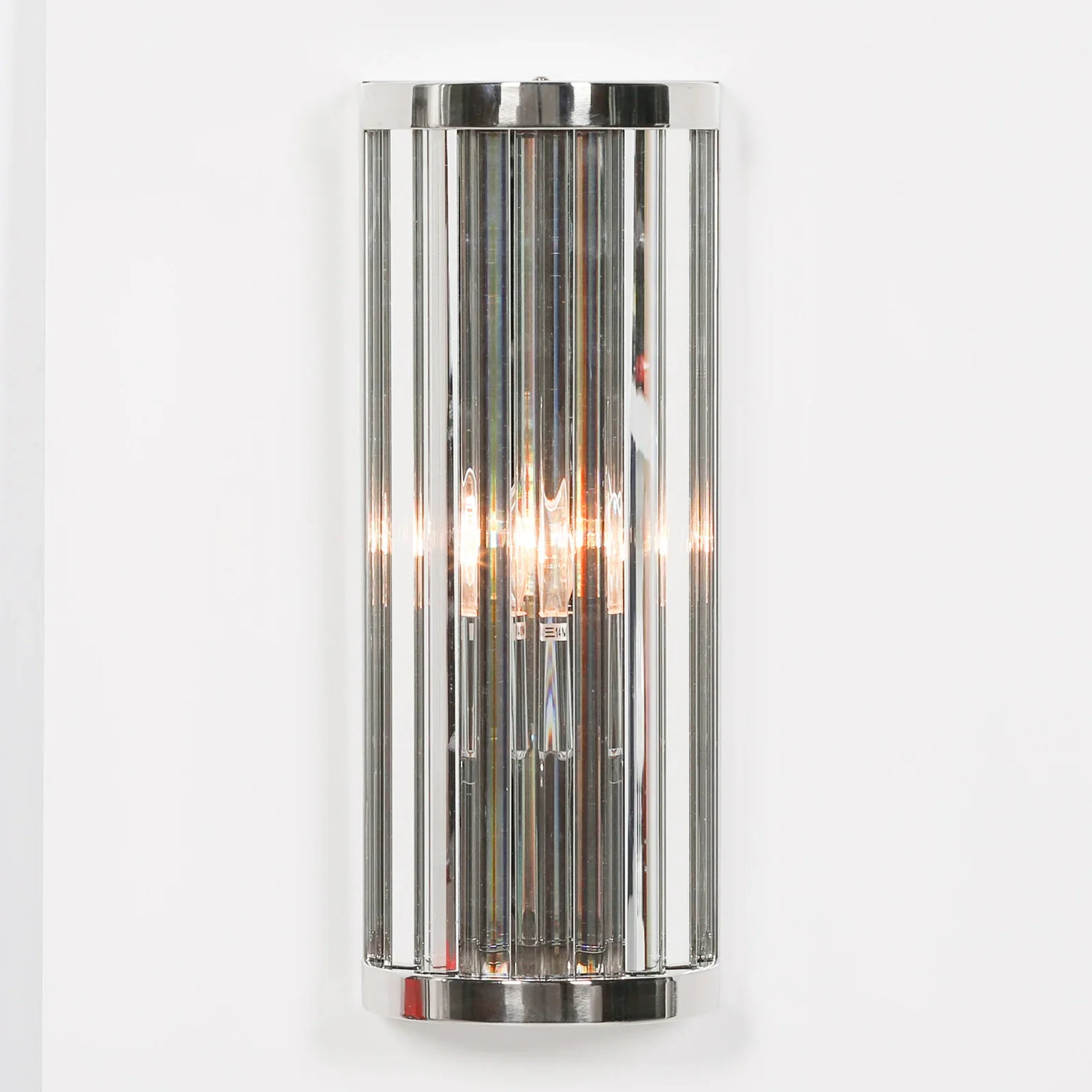 Chrome Deco Wall Light 39cm