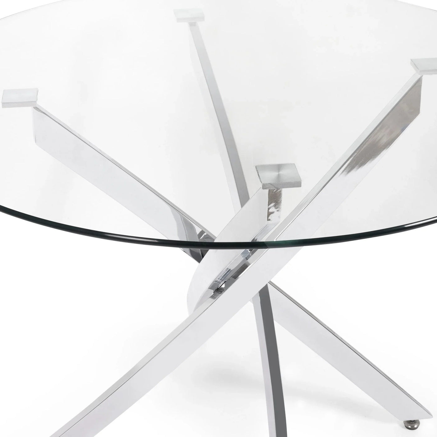 Anderson Round Dining Table - Silver - AND101