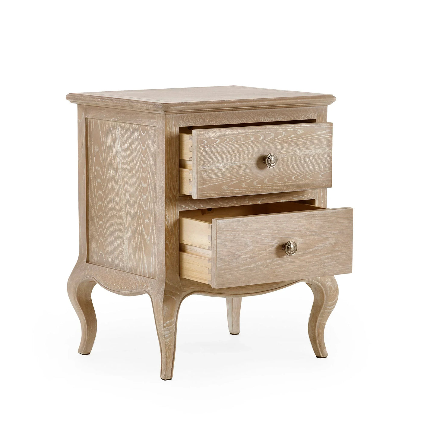 Camille 2 Drawer Bedside - Light Brown - CAM401