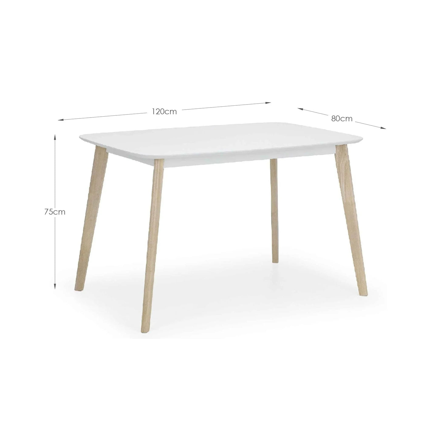 Casa Rectangular Dining Table - Grey - CAS203