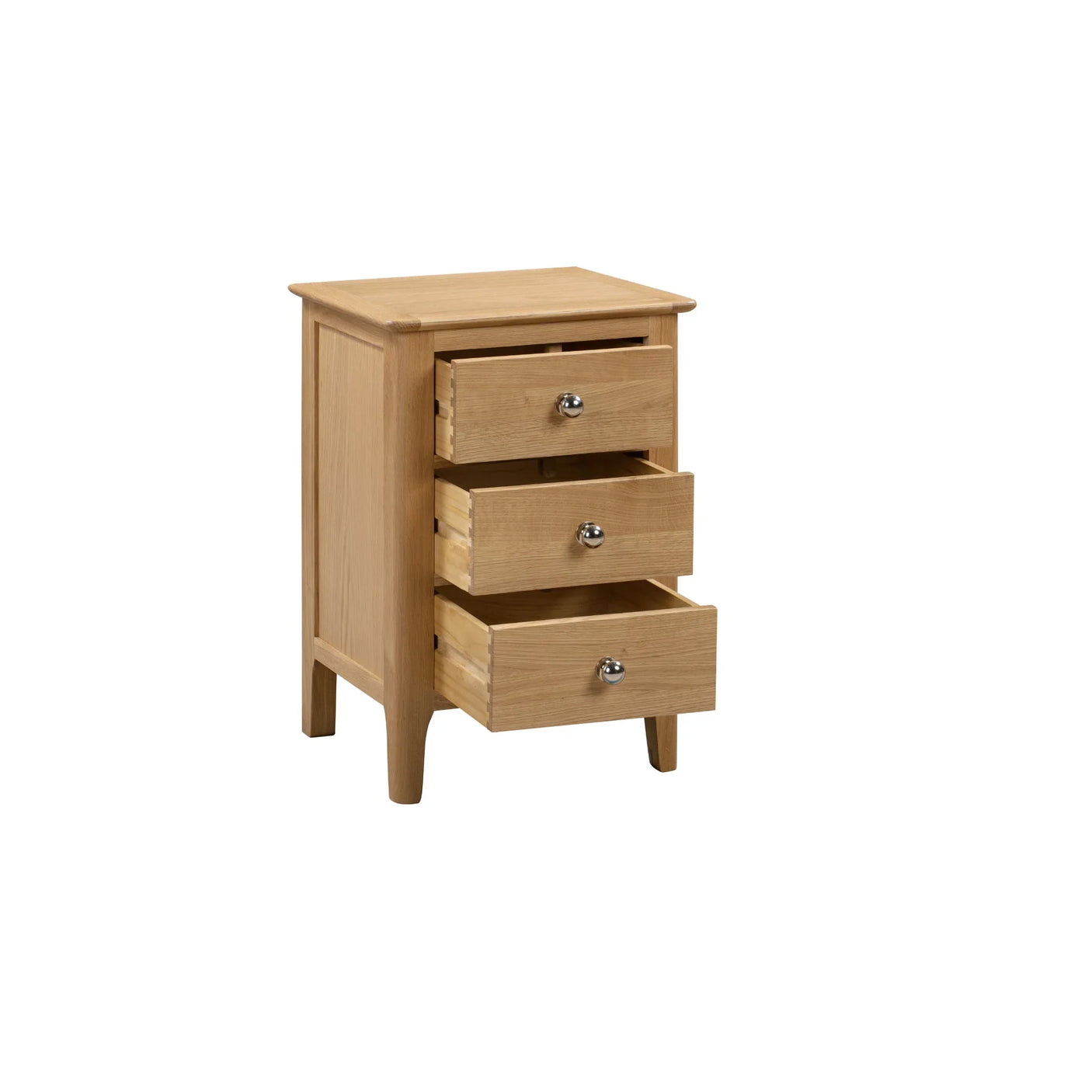 Cotswold 3 Drawer Bedside - Light Brown - COT101