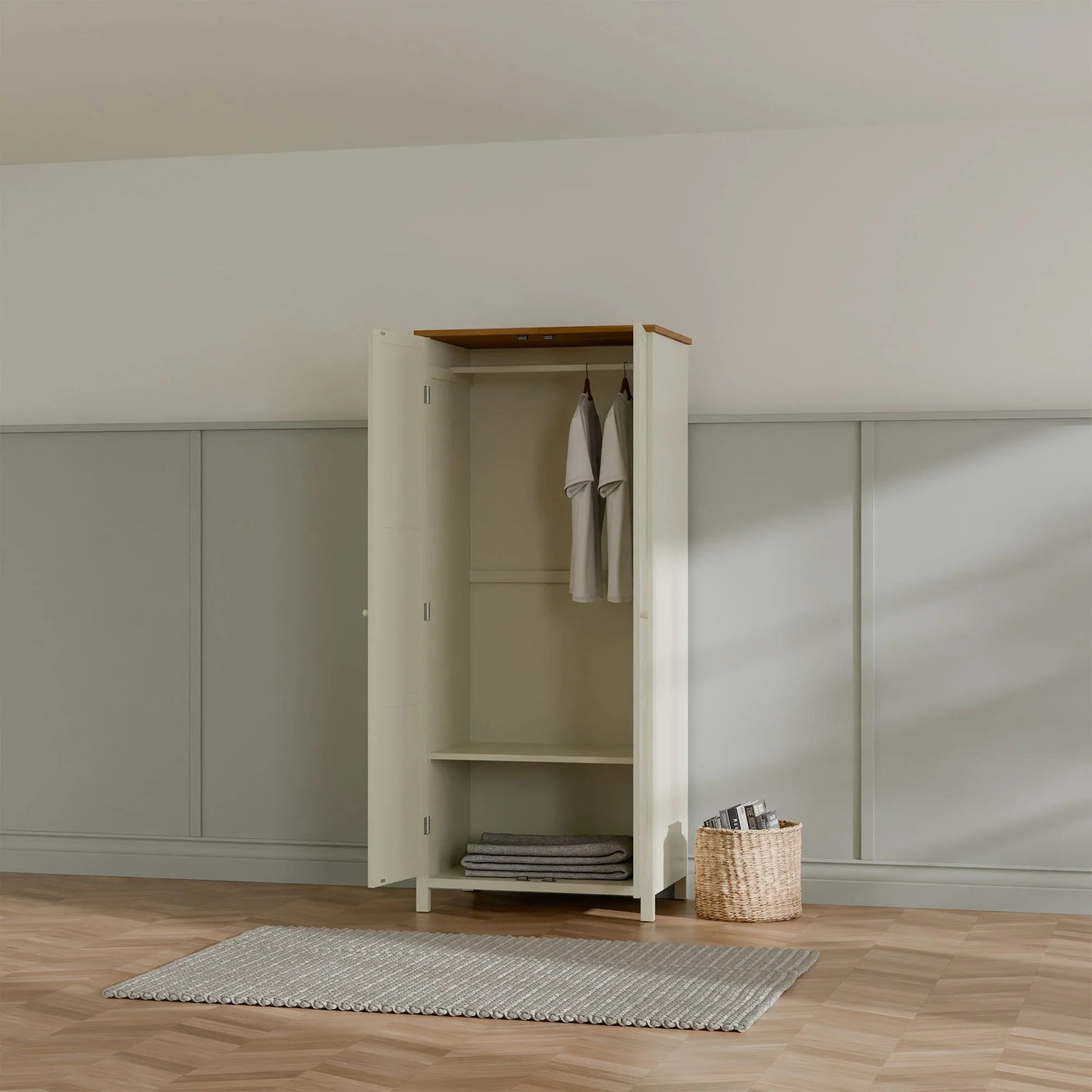 Coxmoor Wardrobe - Light Brown - COX306