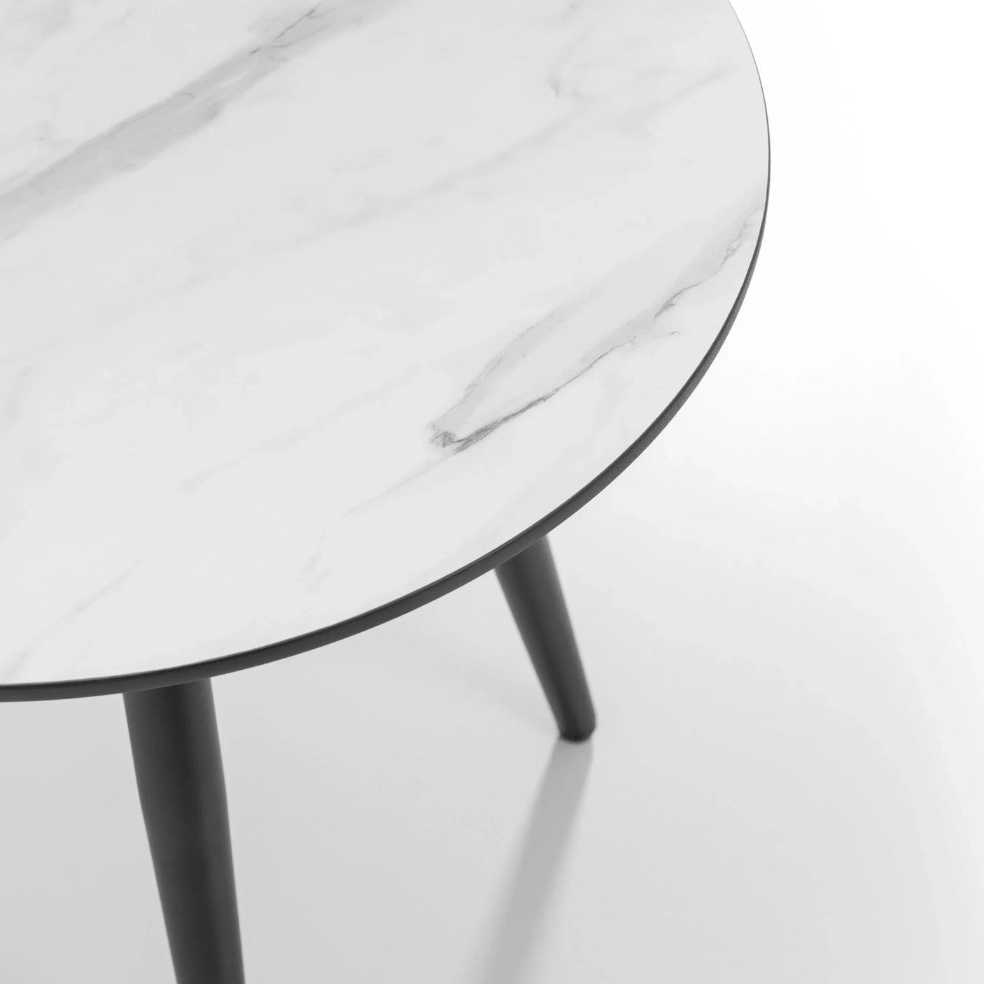 Firenze Lamp Table - Black and White - FIR102