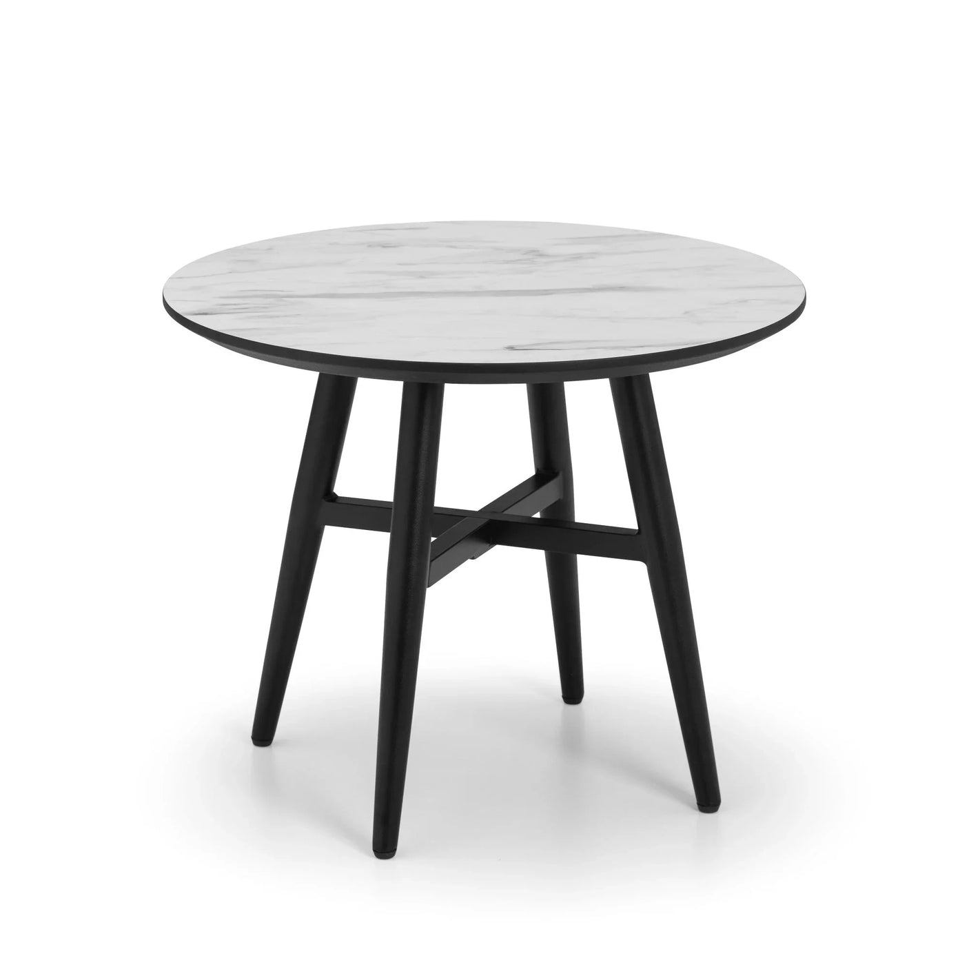 Firenze Lamp Table - Black and White - FIR102