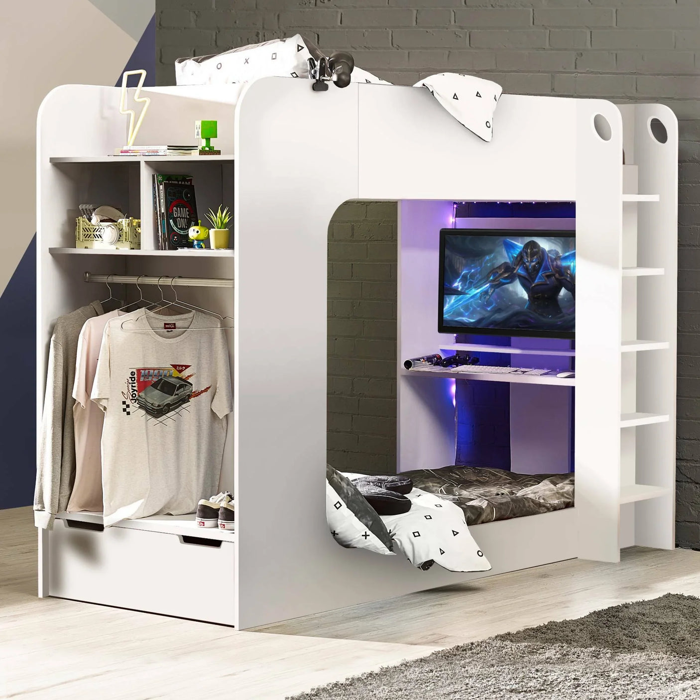Impact Gaming Bunk - Black - IMP001
