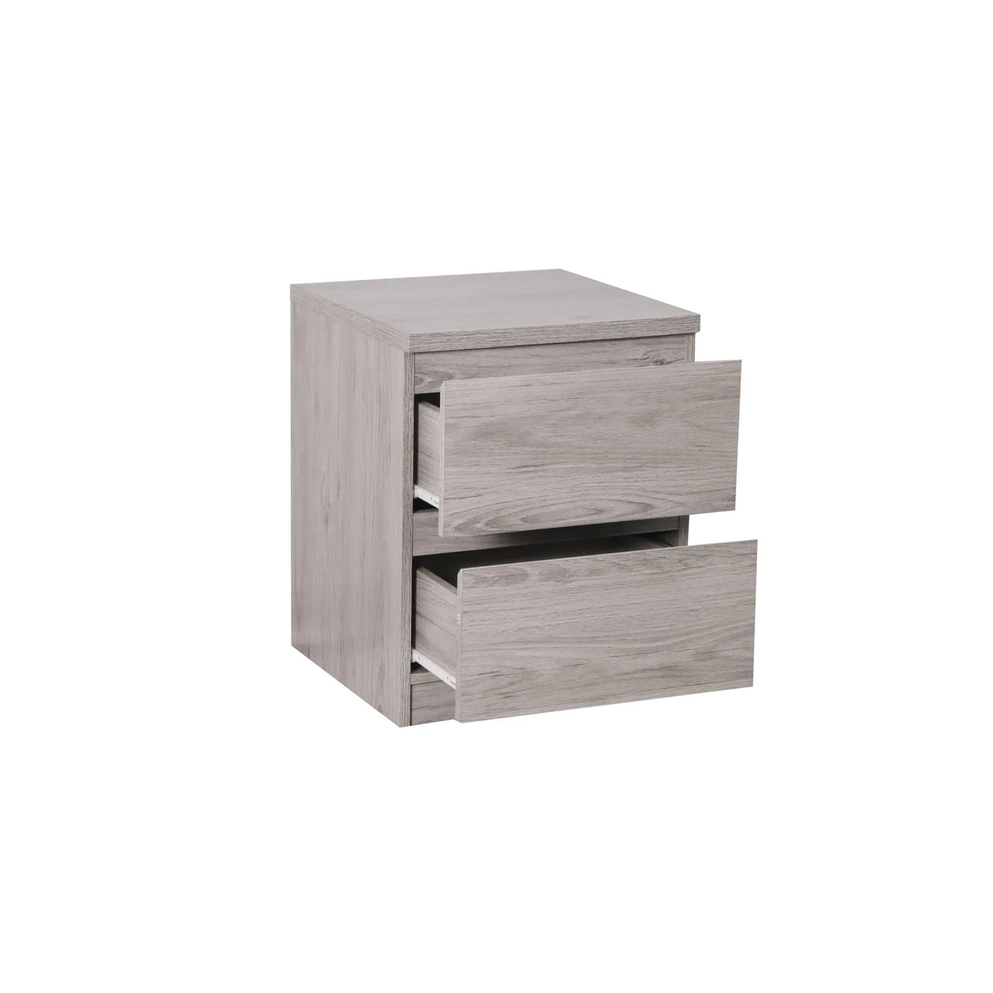 Jupiter 2 Drawer Bedside - Grey - JUP304