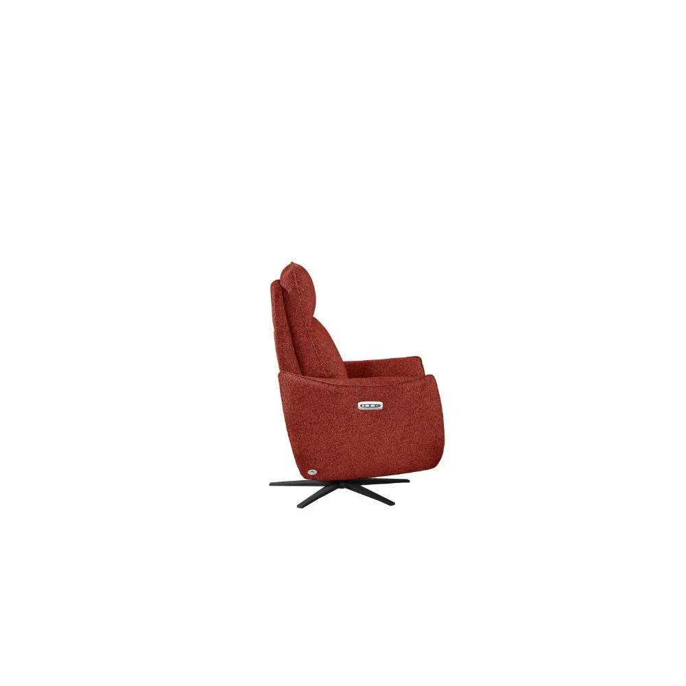 Libby Swivel Power Recliner - Ruby - Image 5