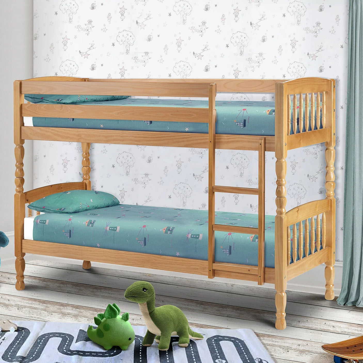 Lincoln Bunk Bed - Brown - UP10115