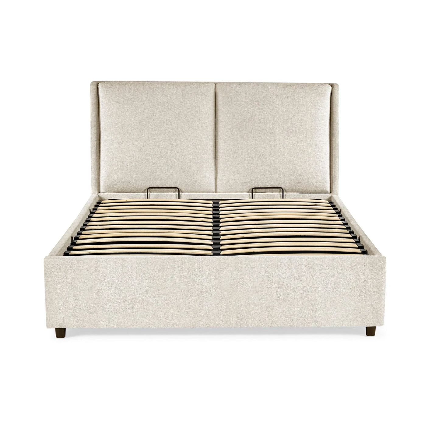 Maddock Ottoman Storage Bed - Beige / King - MAD002
