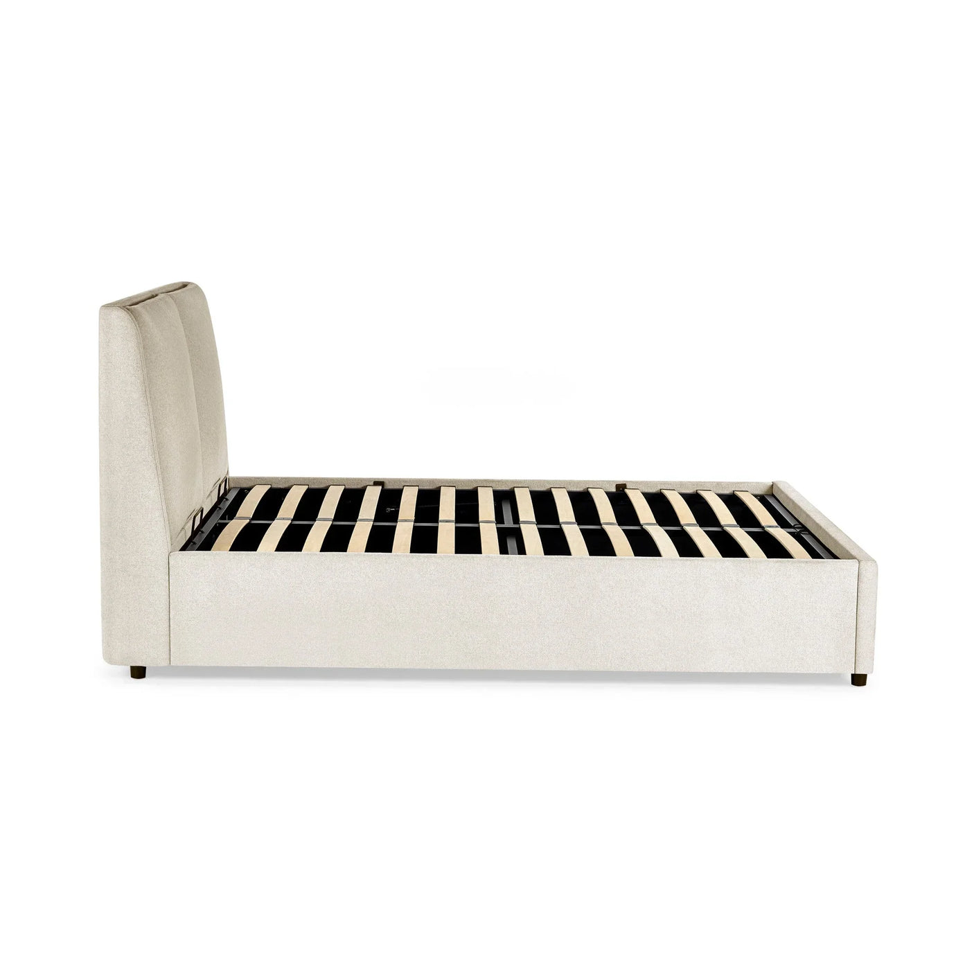 Maddock Ottoman Storage Bed - Beige / King - MAD002