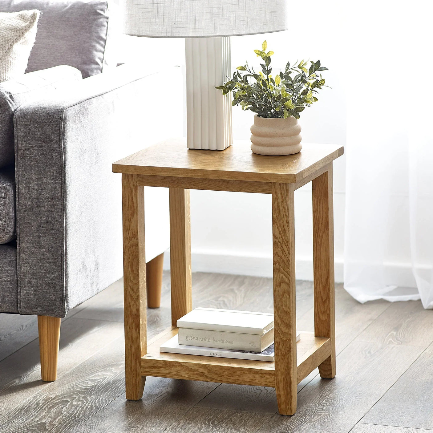 Mallory Lamp Table - Light Brown - MAL205