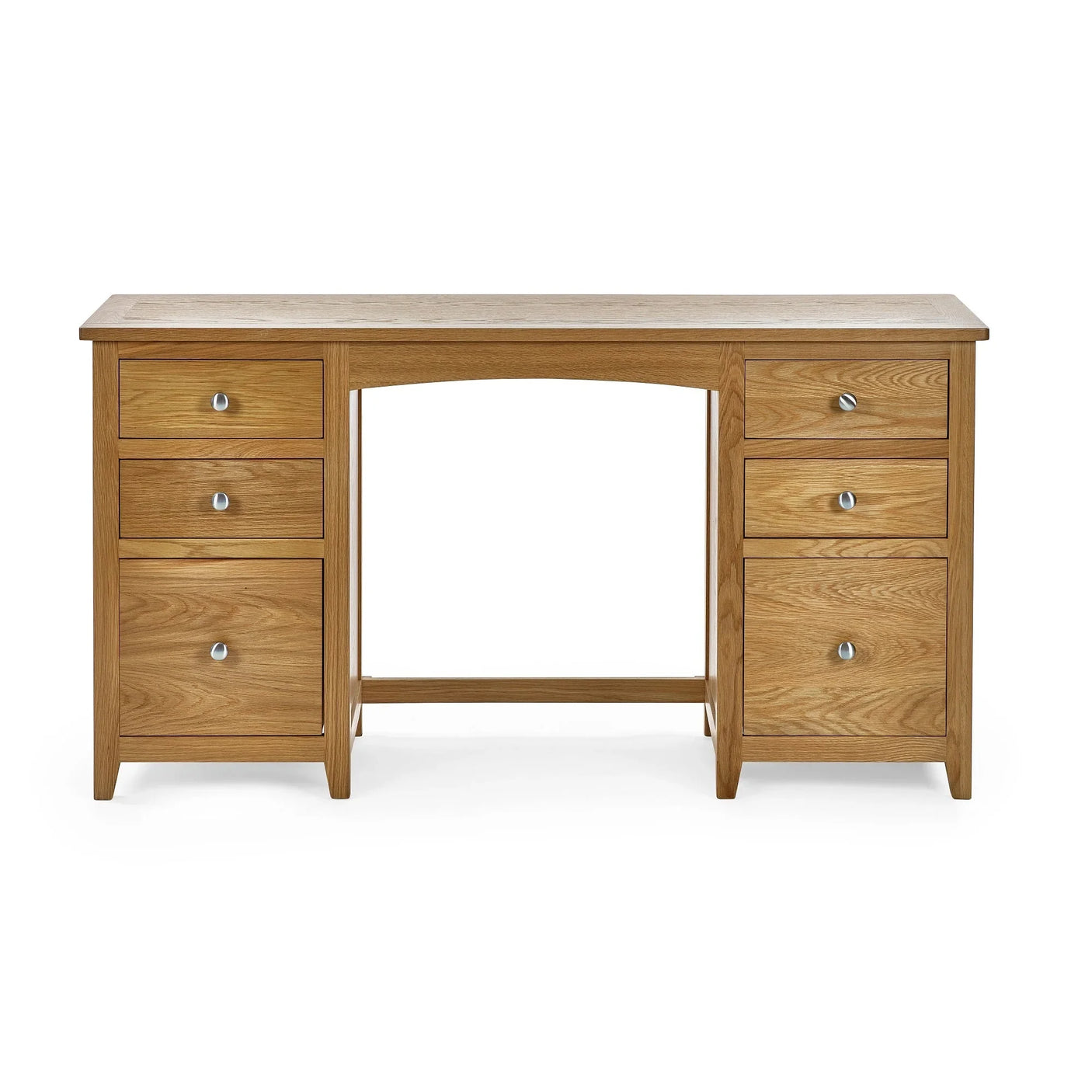 Mallory Twin Dressing Table And Stool - Light Brown - MAL258