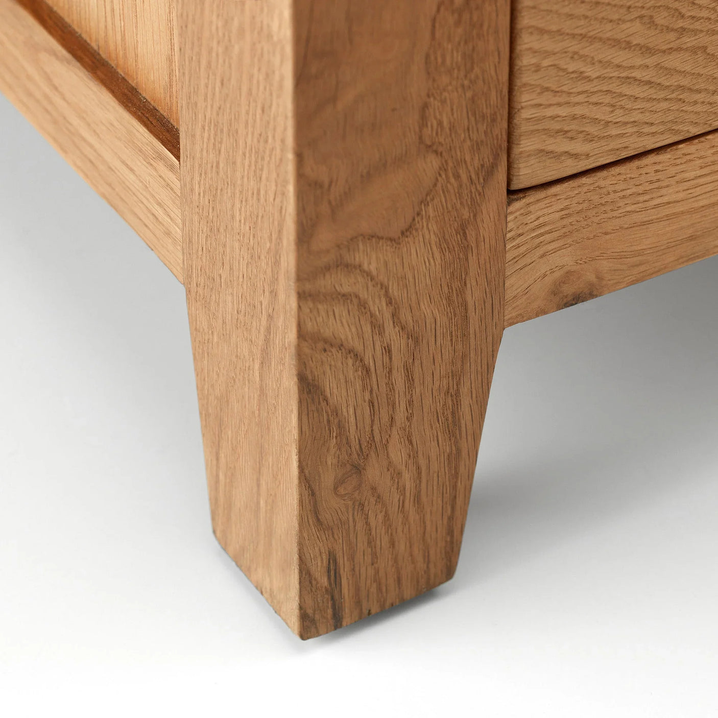 Marlborough 1 Drawer Bedside - Light Brown - MAR201