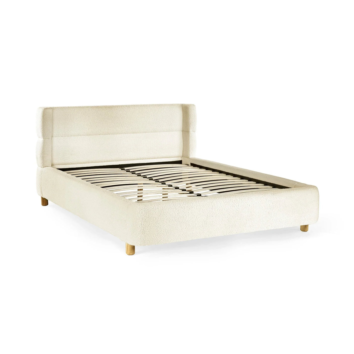 Obreon Boucle Bed - Beige / Double - OBE001