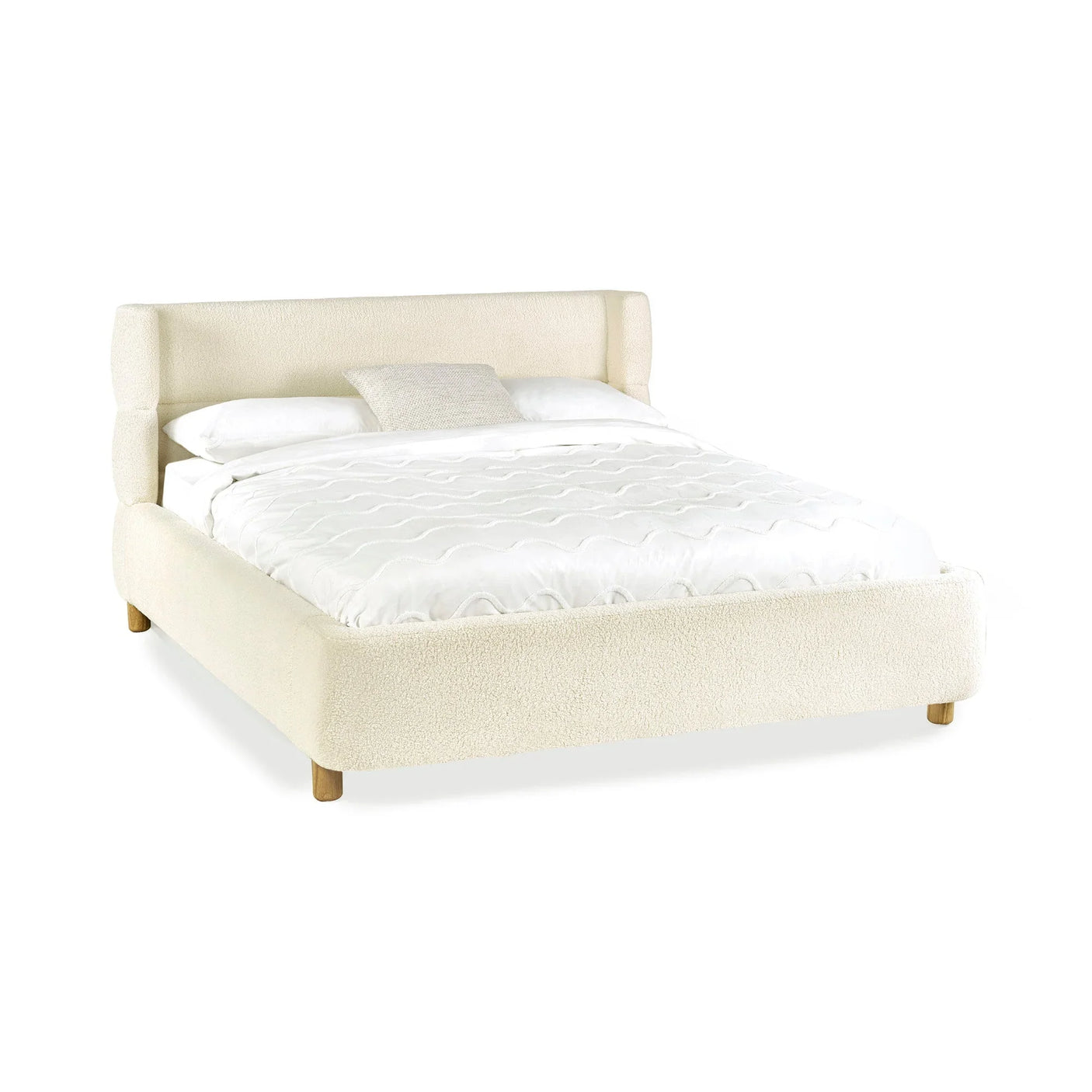 Obreon Boucle Bed - Beige / King - OBE002