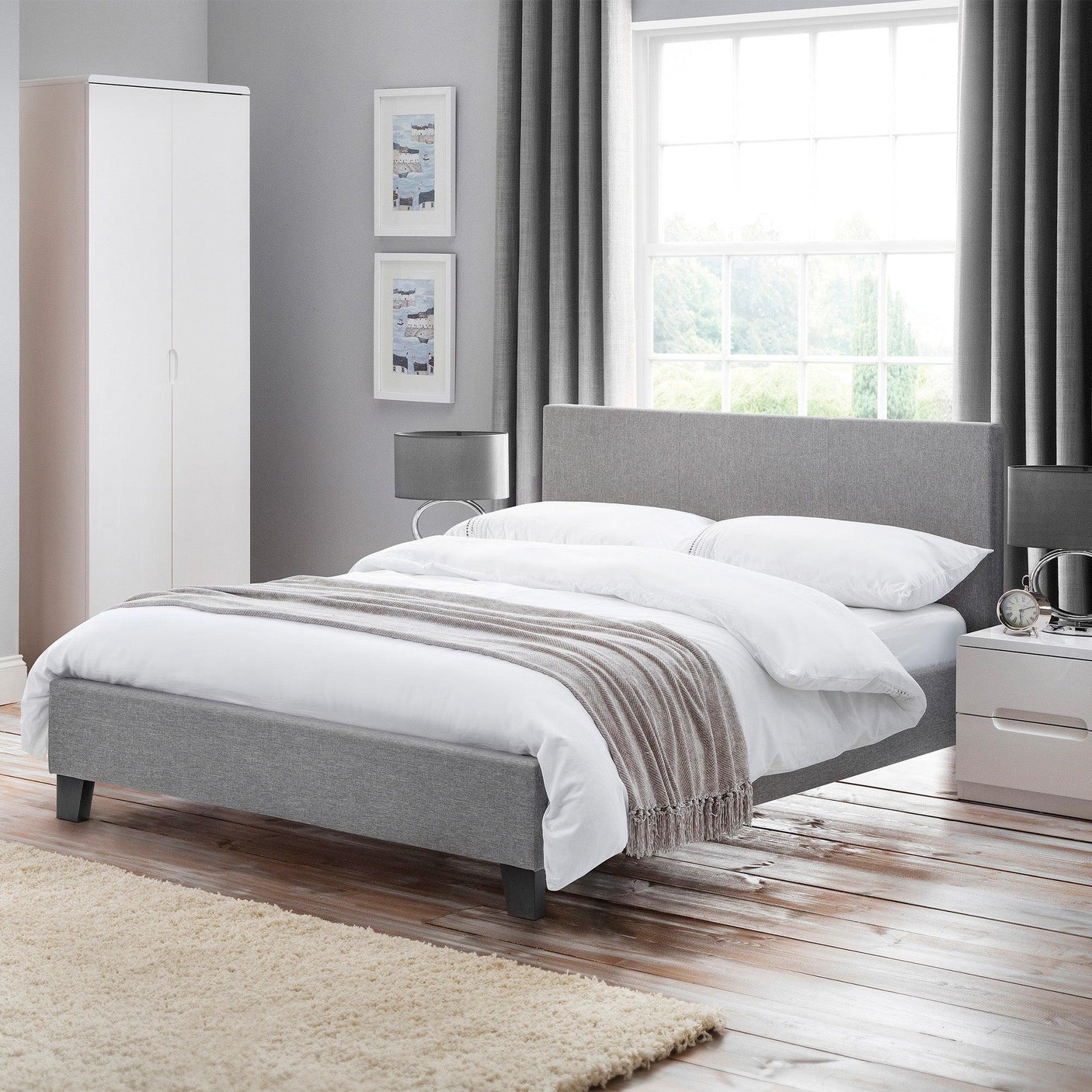 Rialto Bed - Grey / Single - RIA101