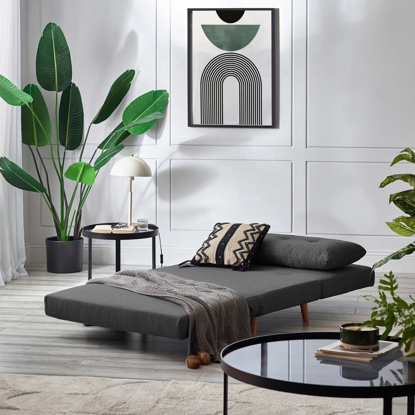 Rowan Single Sofabed - Light Grey - ROW001