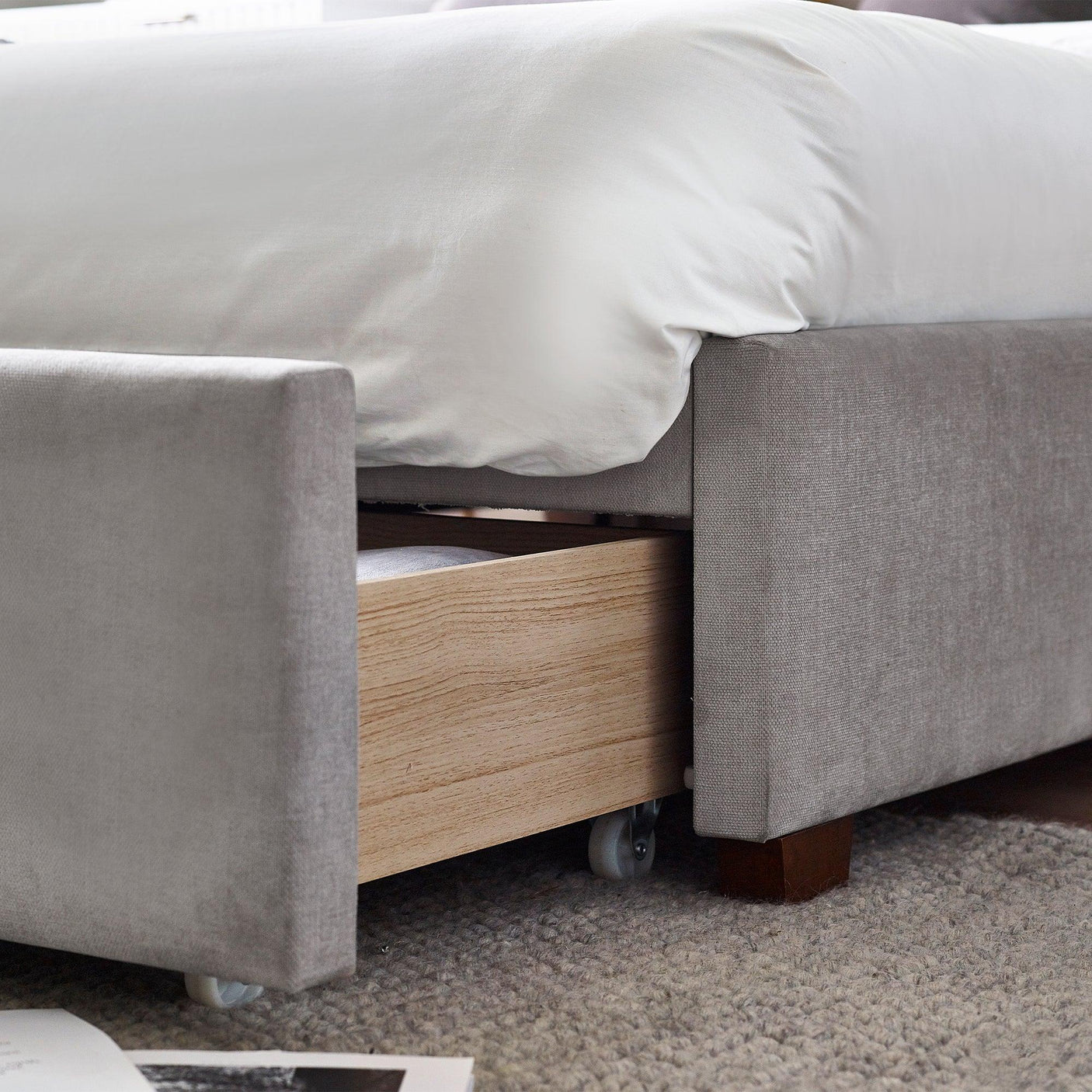 Savannah Bed - Grey / Double - SAV005