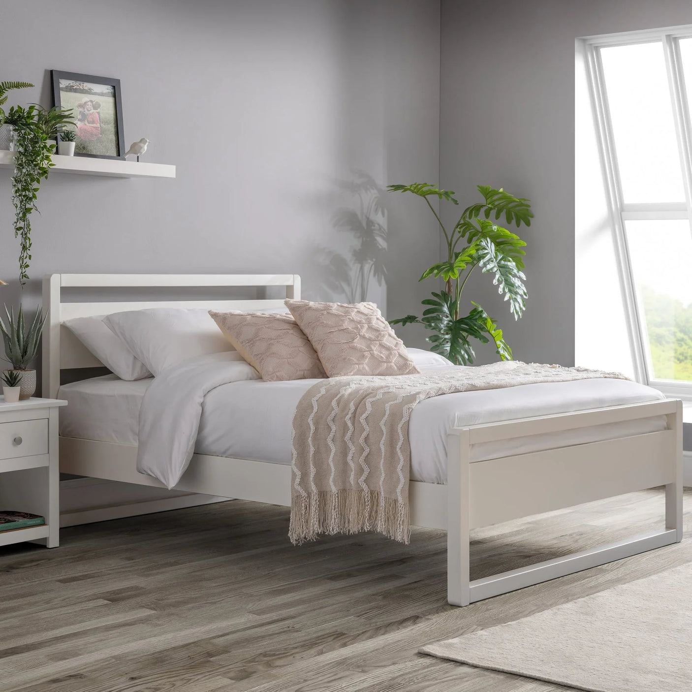 Venice Bed - Grey / Double - VEN012