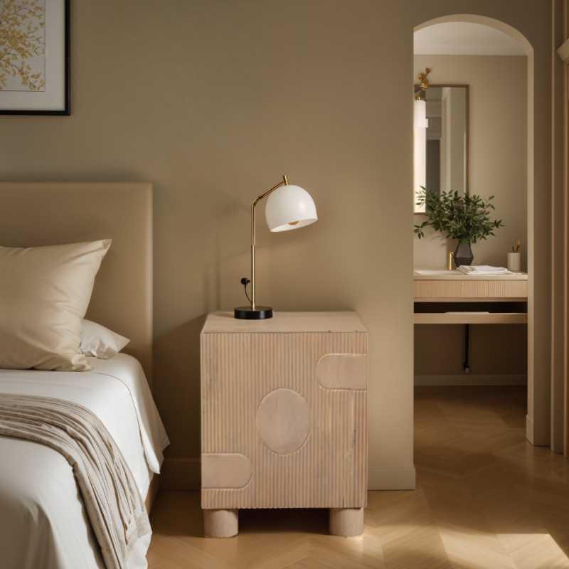 Austin Solid Wood Bedside Table