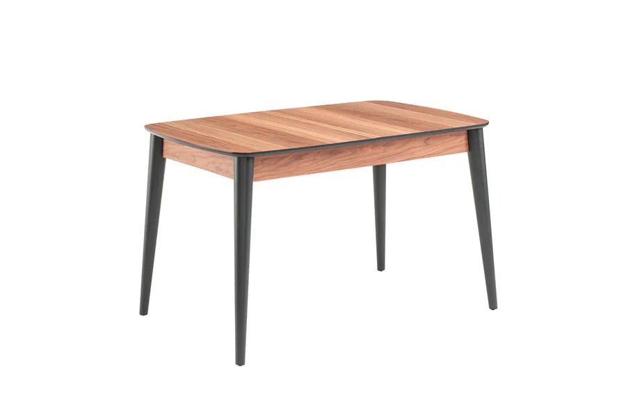 Fara Extending Dining Table Walnut + 6 Dinamic Chairs Beige *special*