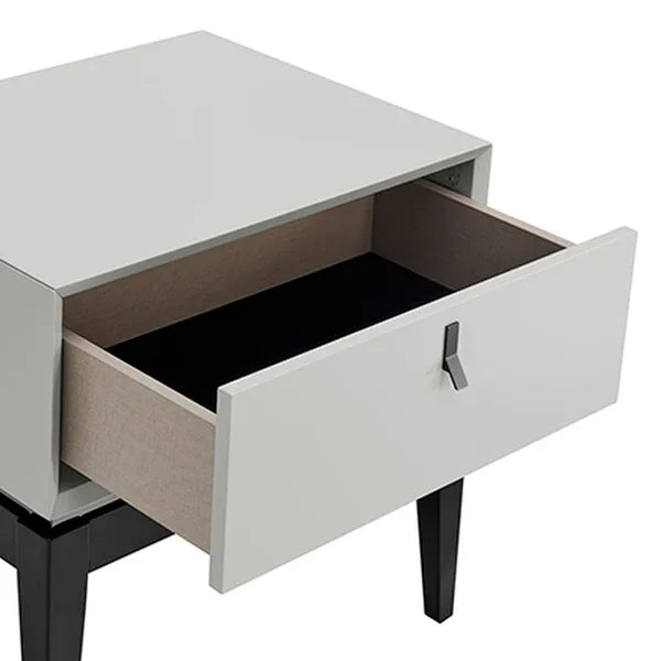 Pasadena 1 Drawer End Table - Cool Grey