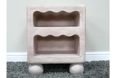Light Pink Bedside Cabinet - 11059