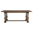 Buy solid wood dining table online, rustic farmhouse rectangular kitchen table for sale