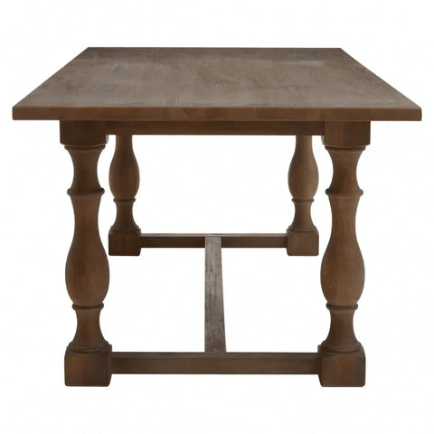 Buy wooden dining table online, rustic farmhouse table, solid wood furniture sale