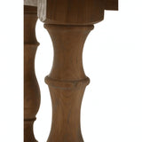 Buy wooden table leg online, rustic carved furniture part, solid wood replacement