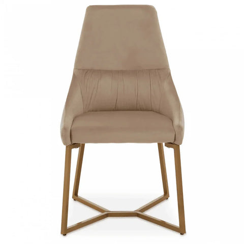 Valencia Mink Velvet Dining Chair